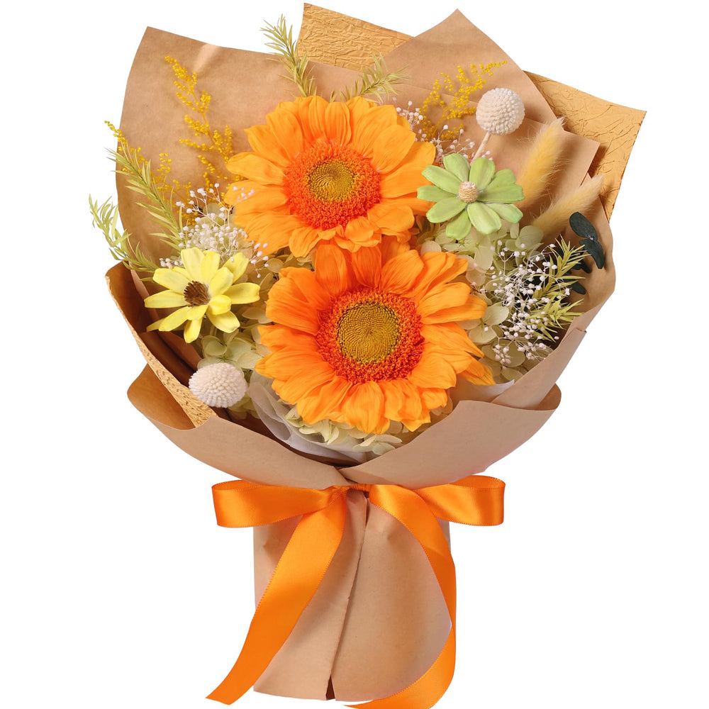 MAMAMIKO bouquet dans son coffret cadeau montrant présentation prête à offrir