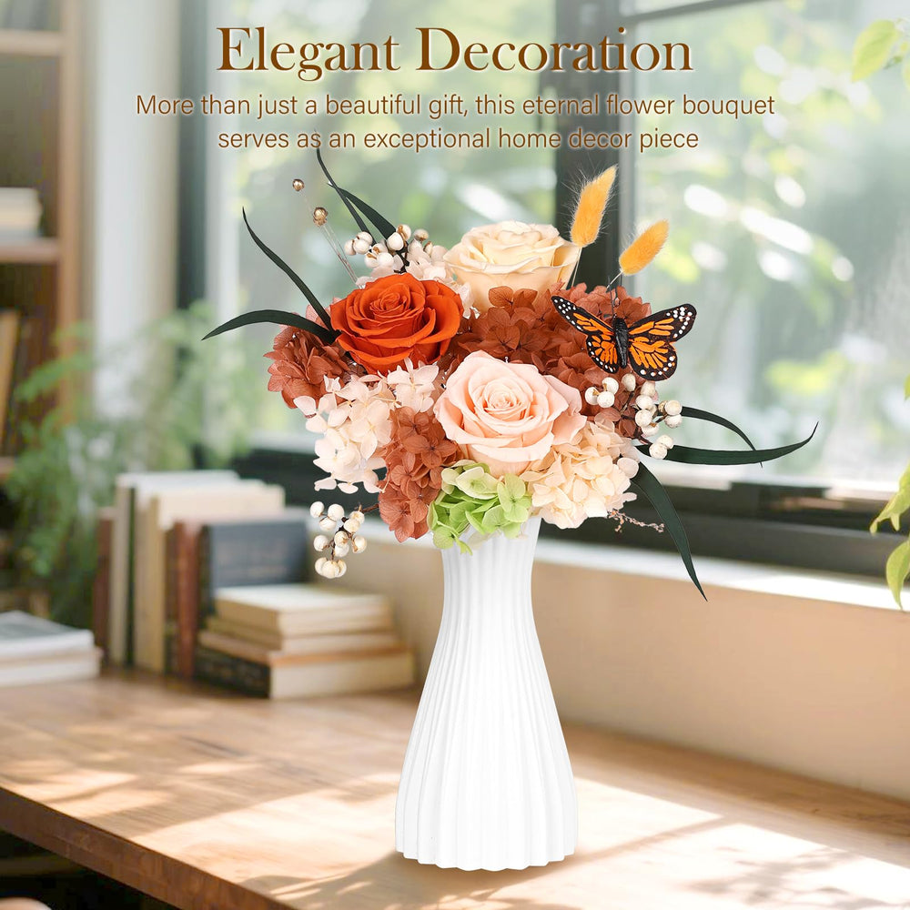 Bouquet MAMAMIKO installé dans le vase inclus, prêt à décorer