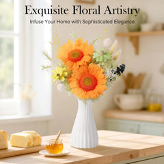MAMAMIKO bouquet installé dans le vase fourni mettant en valeur décoration instantanée