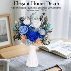 MAMAMIKO vase assorti inclus avec bouquet, présentation simple sans montage