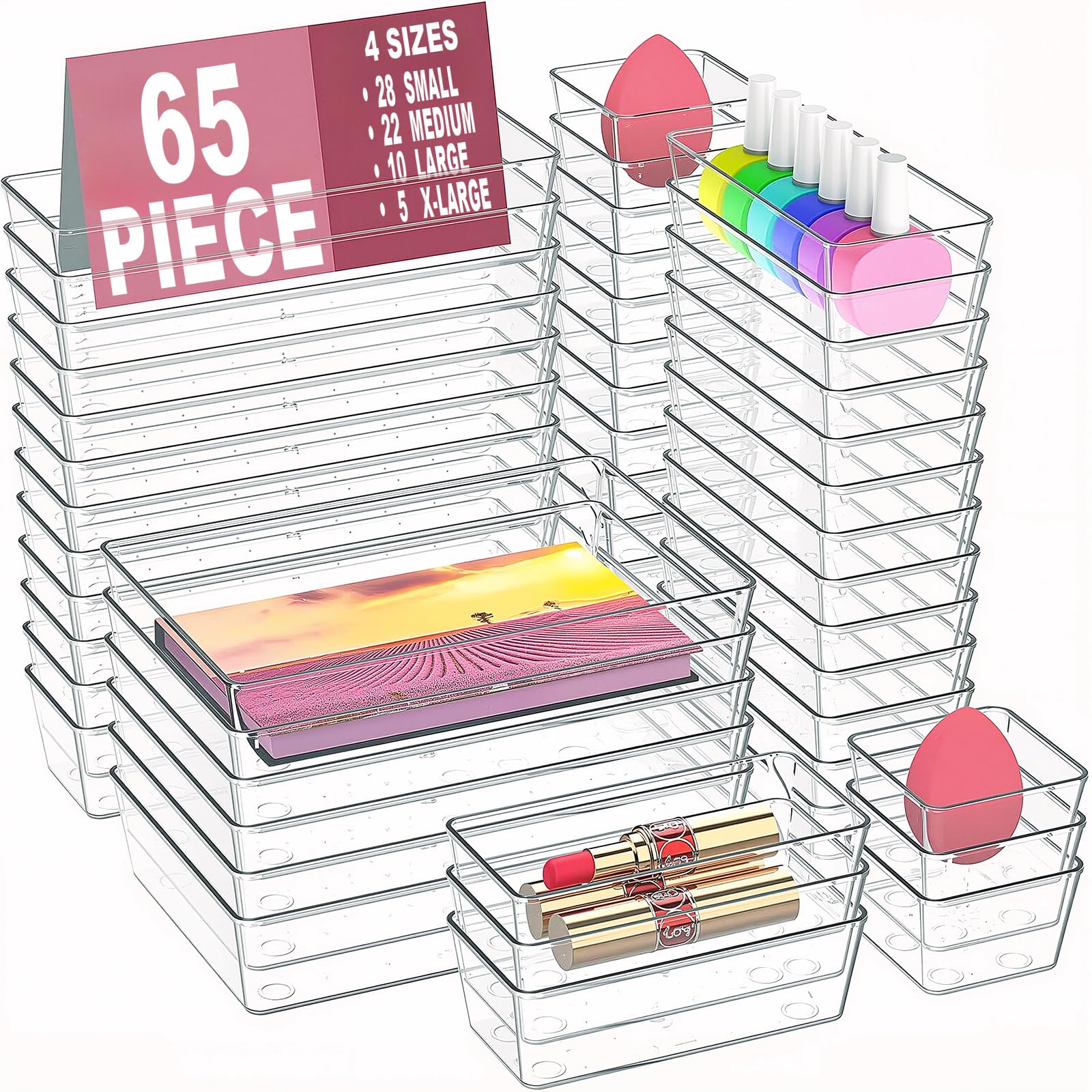 Manalete vue avant du kit transparent pour repérer contenu rapidement