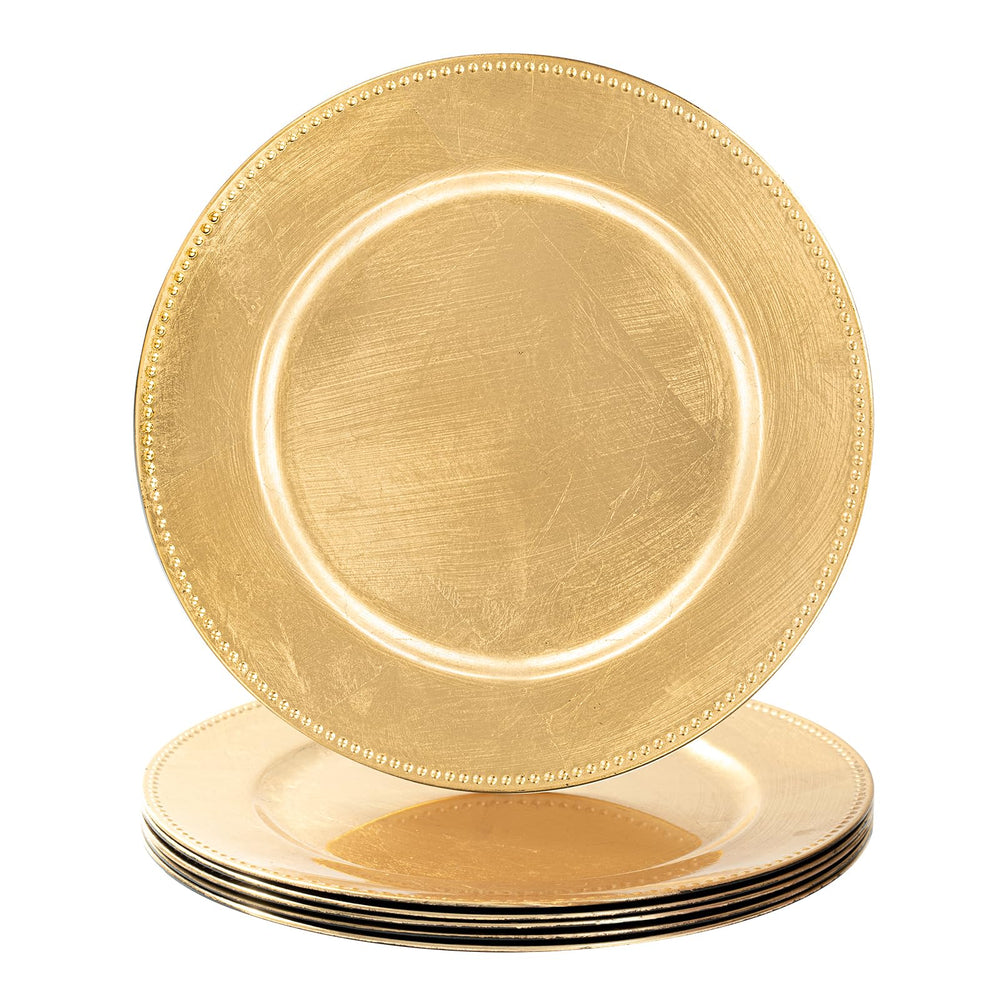 MAONAME chargeur doré face avant rehausse l'élégance de la table
