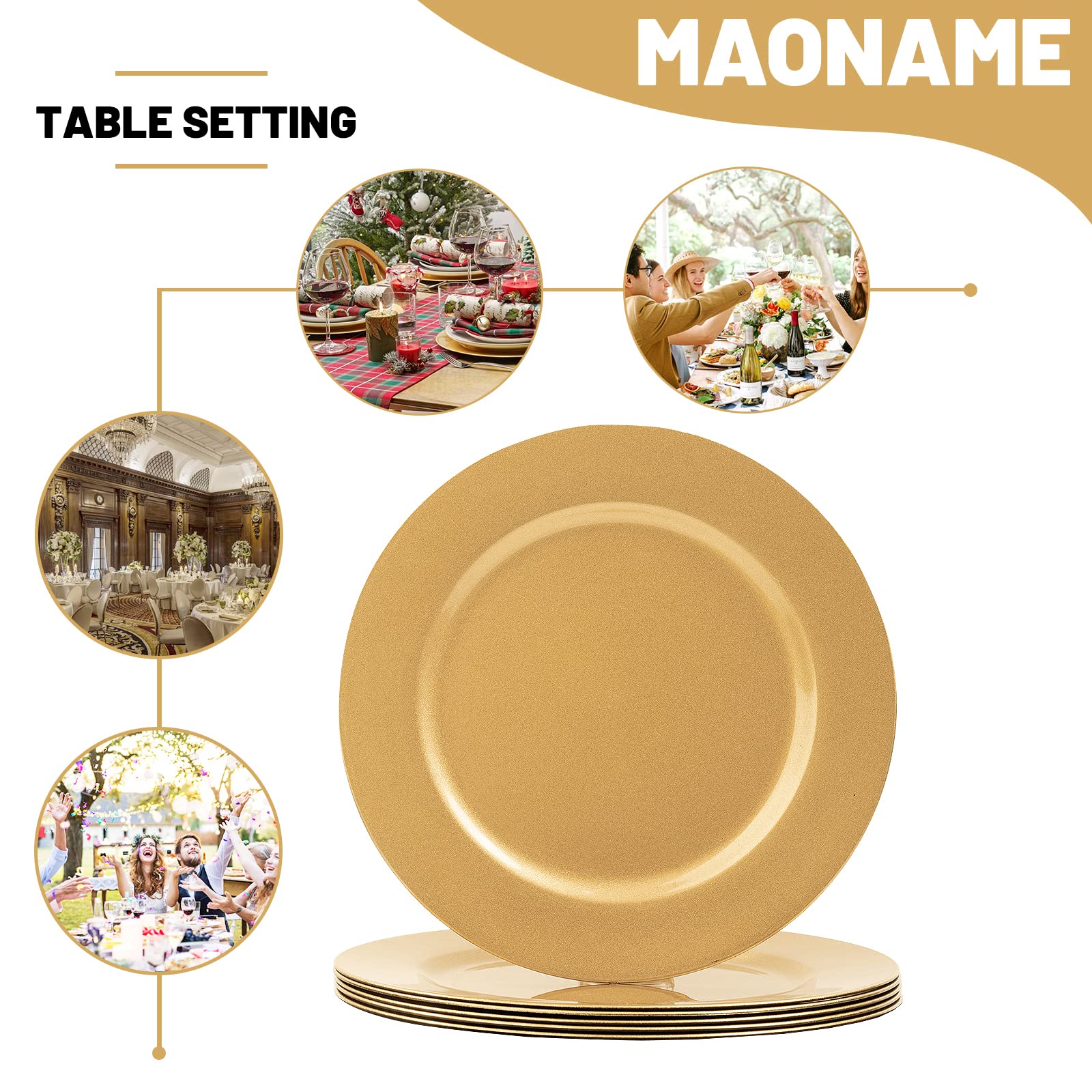 MAONAME chargeur intégré à une table de mariage look sophistiqué