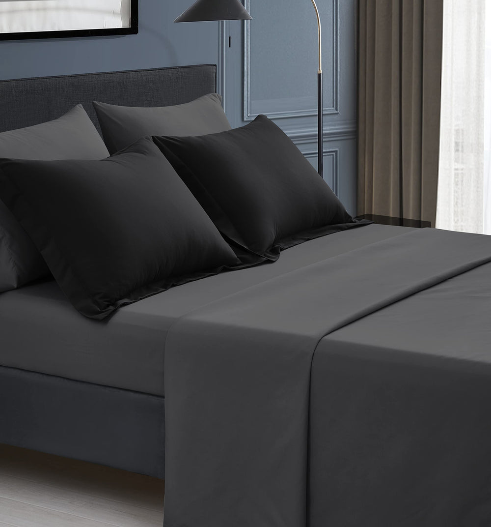 Maple&Stone linge de lit installé pour démontrer ajustement et apparence soignée