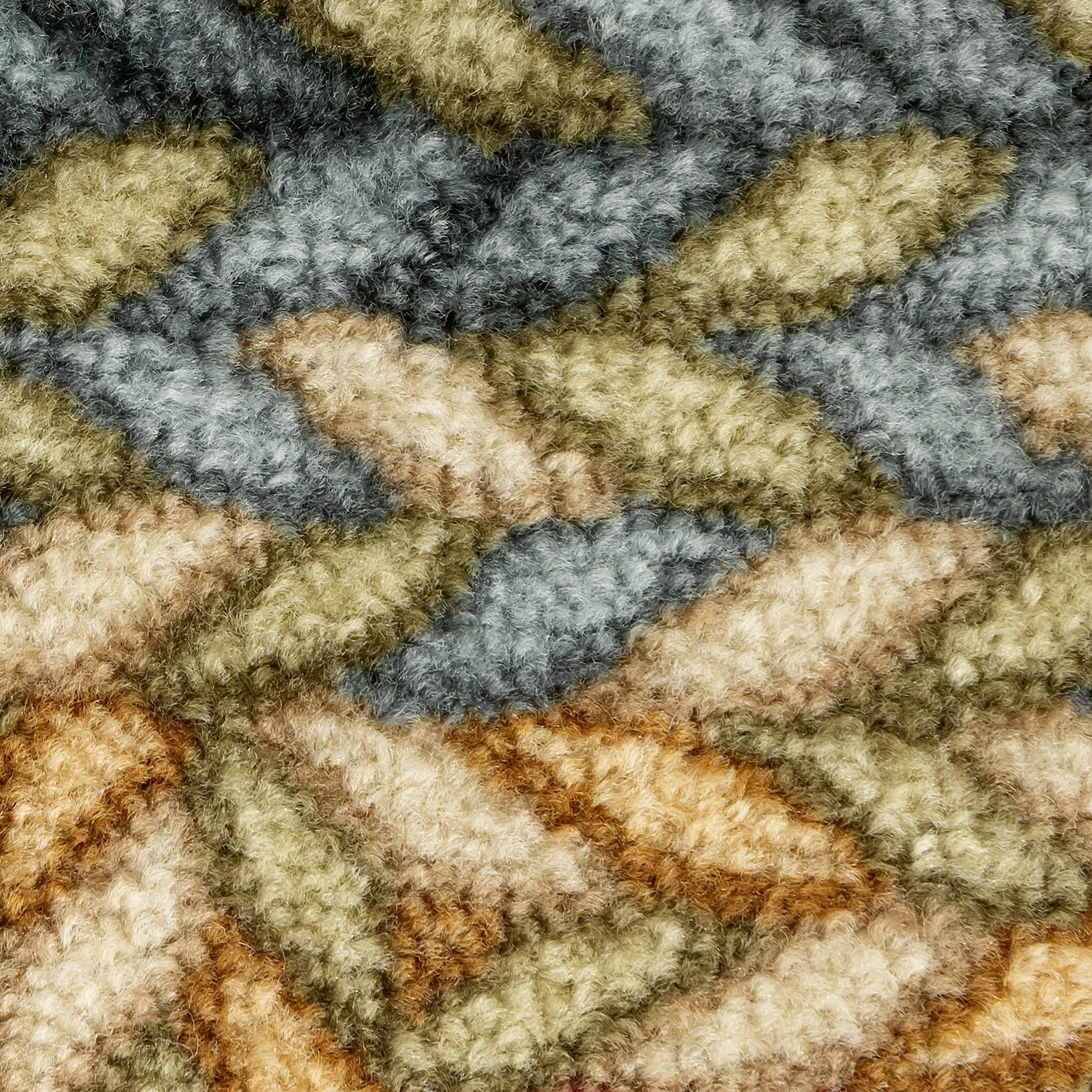 Maples Rugs tapis pli après lavage et séchage, démontrant l'entretien facile