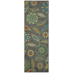 Maples Rugs Reggie vue frontale sur fond gris foncé offrant attraction visuelle
