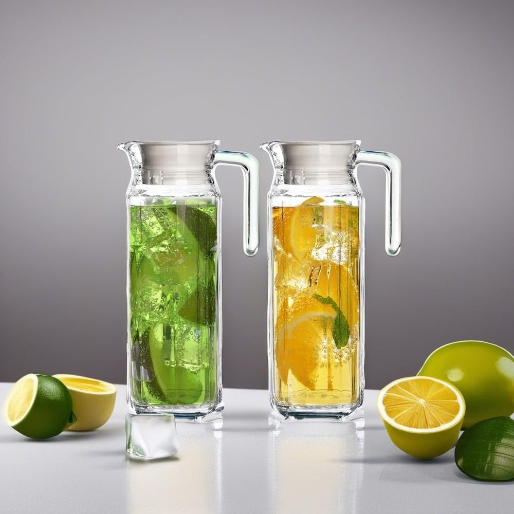 Marbelous carafe rangée au réfrigérateur gardant boissons fraîches