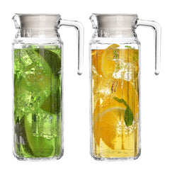 Marbelous carafe en verre face avant montrant design élégant et capacité
