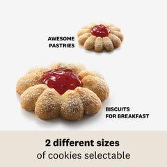 MARCATO biscuits pressés sur plaque de cuisson prêts à enfourner pour gain de temps
