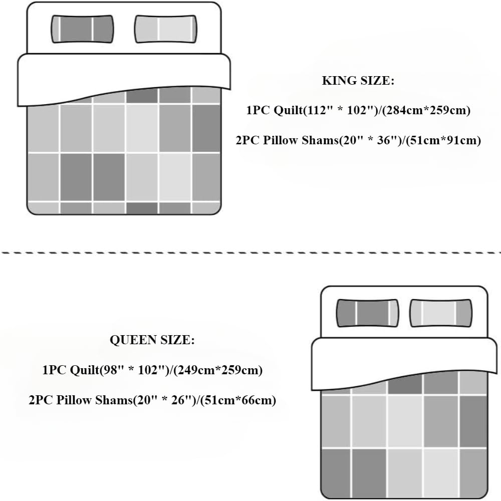 Couette MarCielo taille Queen installée sur lit, donne une couverture harmonieuse et suffisante