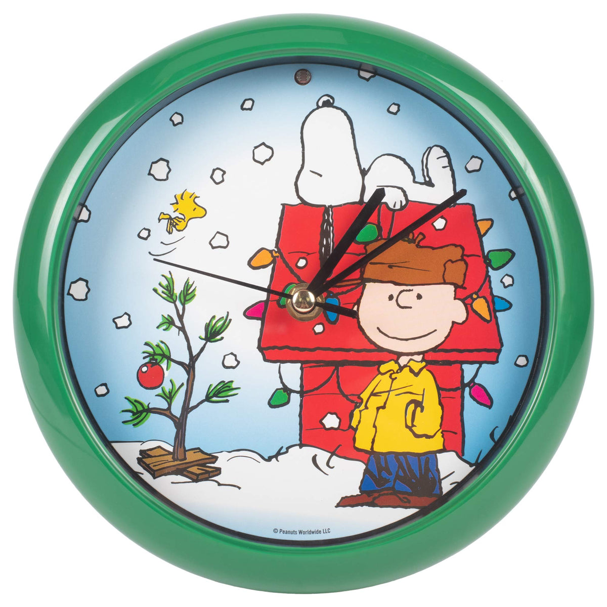 Mark Feldstein horloge face avant affichant Snoopy pour décoration festive