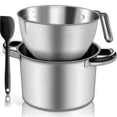 Marsheepy bol bain‑marie face montrant capacité 3,1QT et finition inox utile pour fonte précise