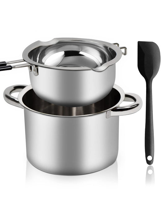Marsheepy ensemble bain-marie face montrant finition acier inox 304 et poignée isolante