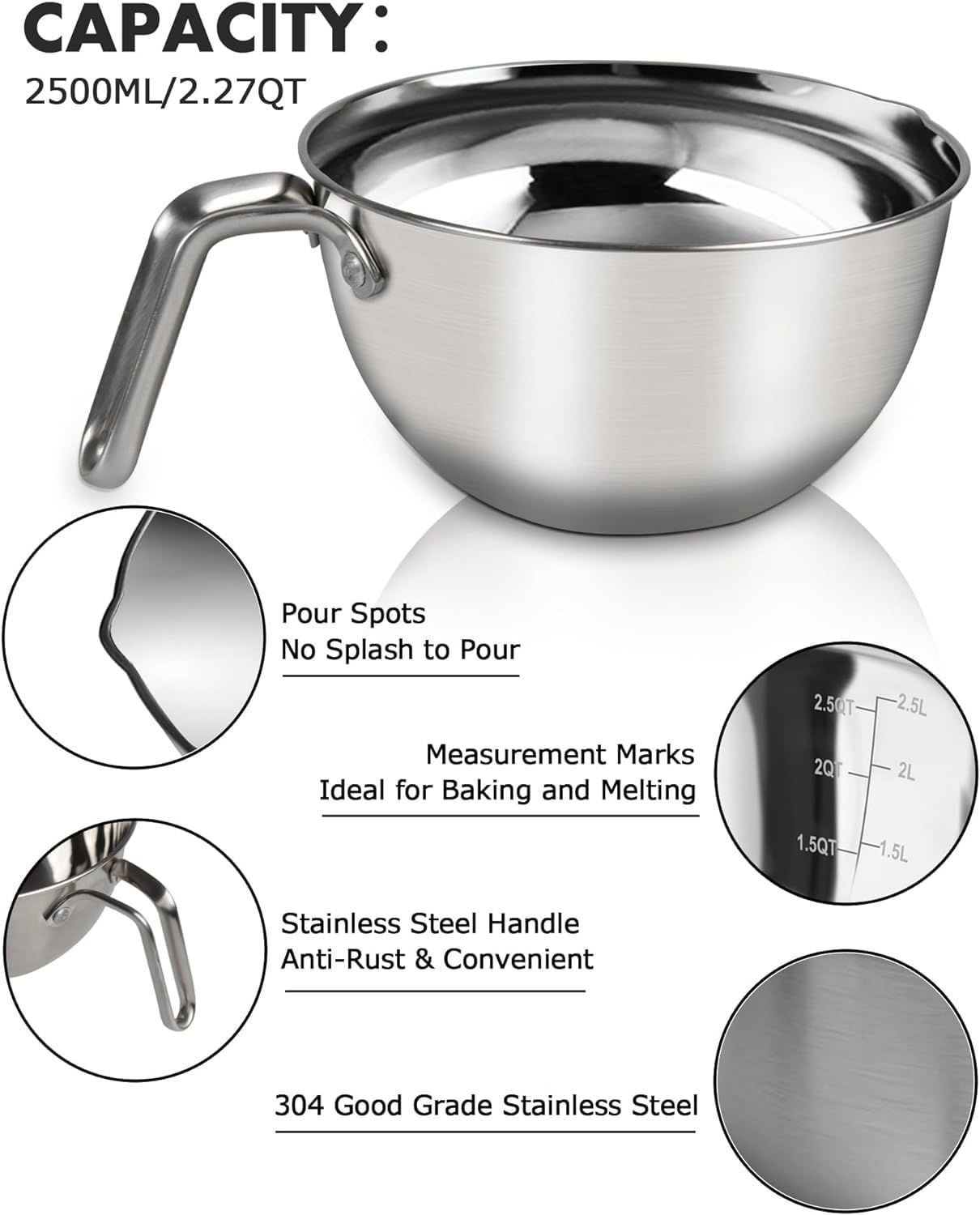 Marsheepy spatule silicone et manche inox détaillant prise ferme et raclage efficace