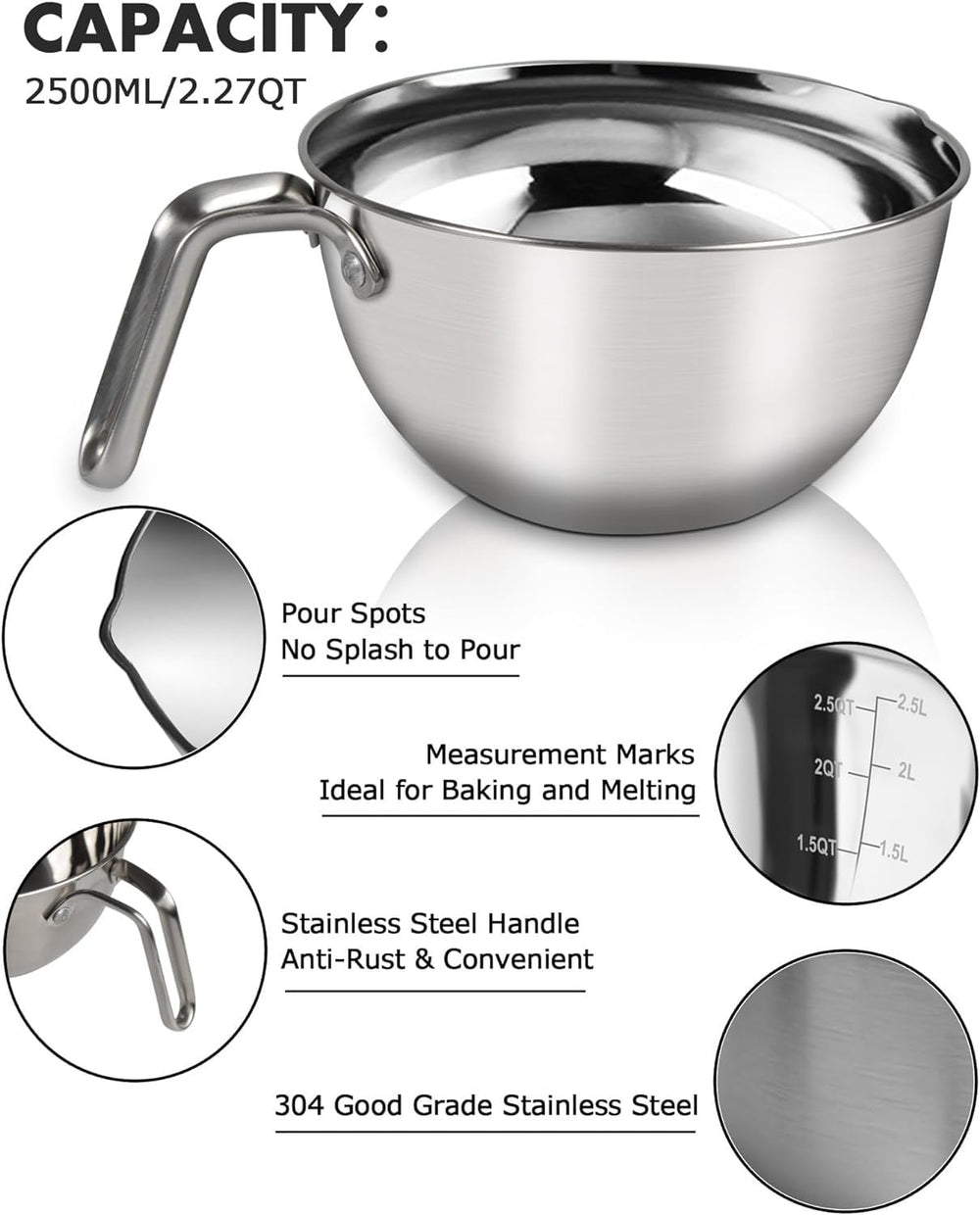 Marsheepy spatule silicone et manche inox détaillant prise ferme et raclage efficace
