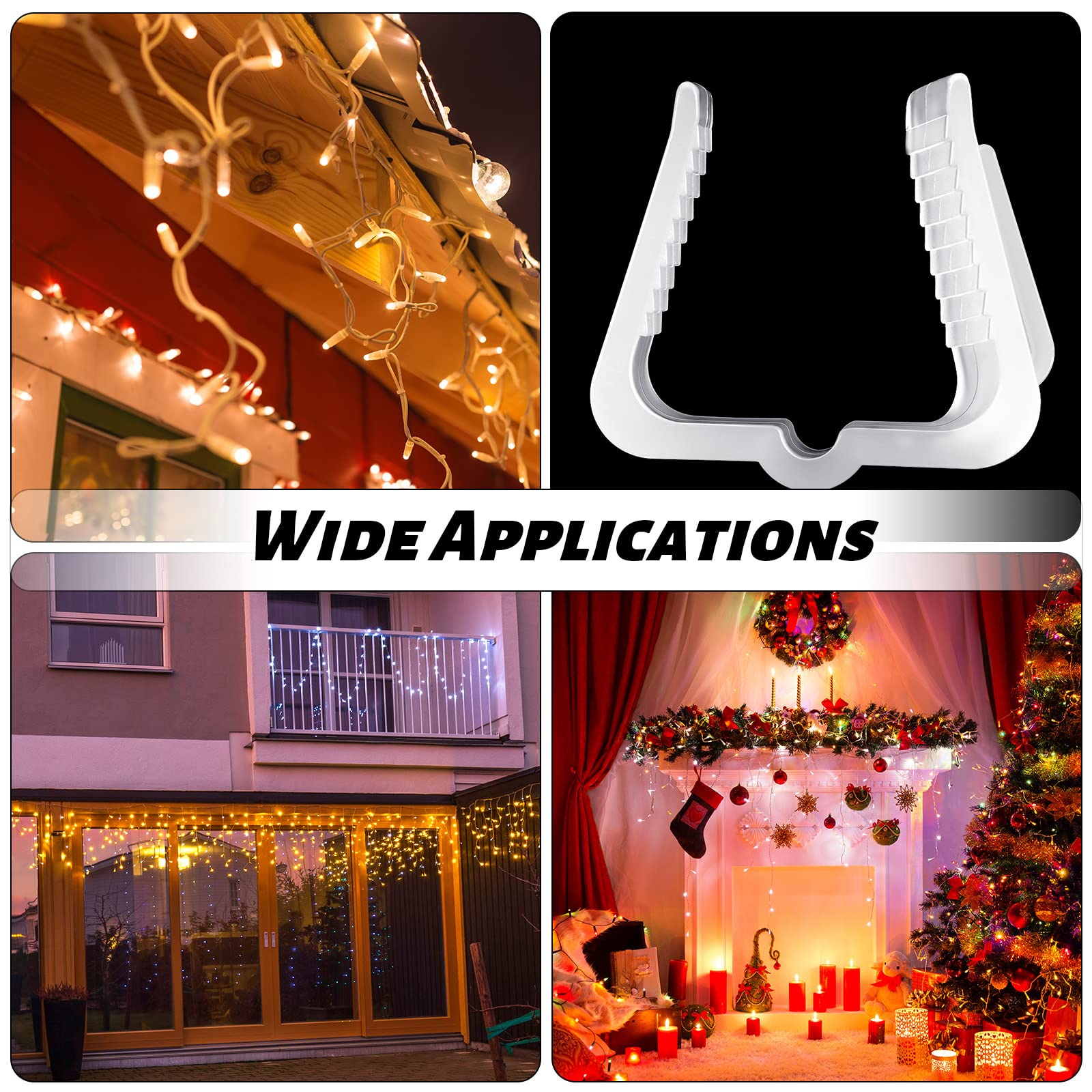Marsui décor de Noël maison entier fixé proprement avec clips