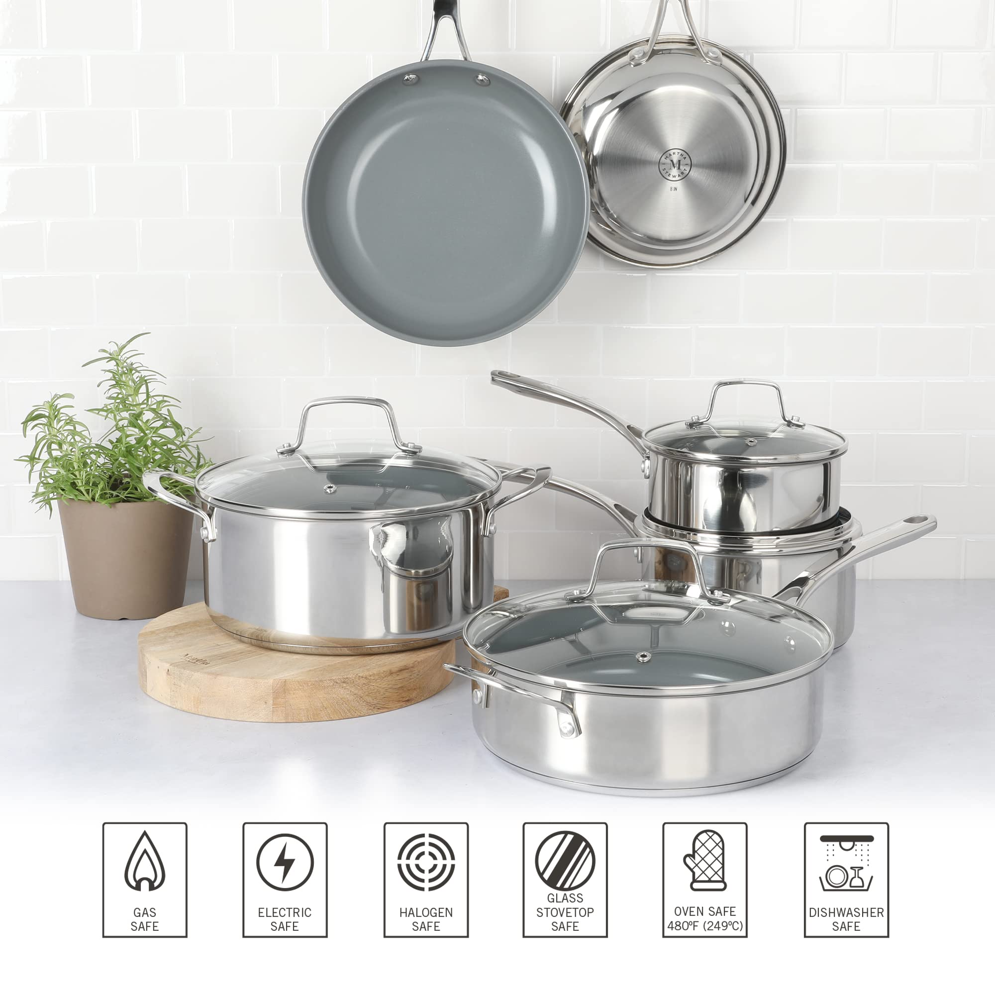 Martha Stewart comparaison des tailles pour choisir la bonne casserole selon recette