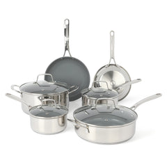 Martha Stewart vue d'ensemble du set 10 pièces montrant élégance et robustesse