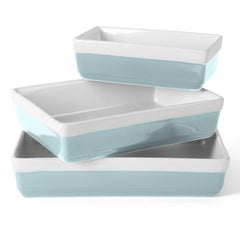 Martha Stewart plat vue avant dusty blue, bel effet de table