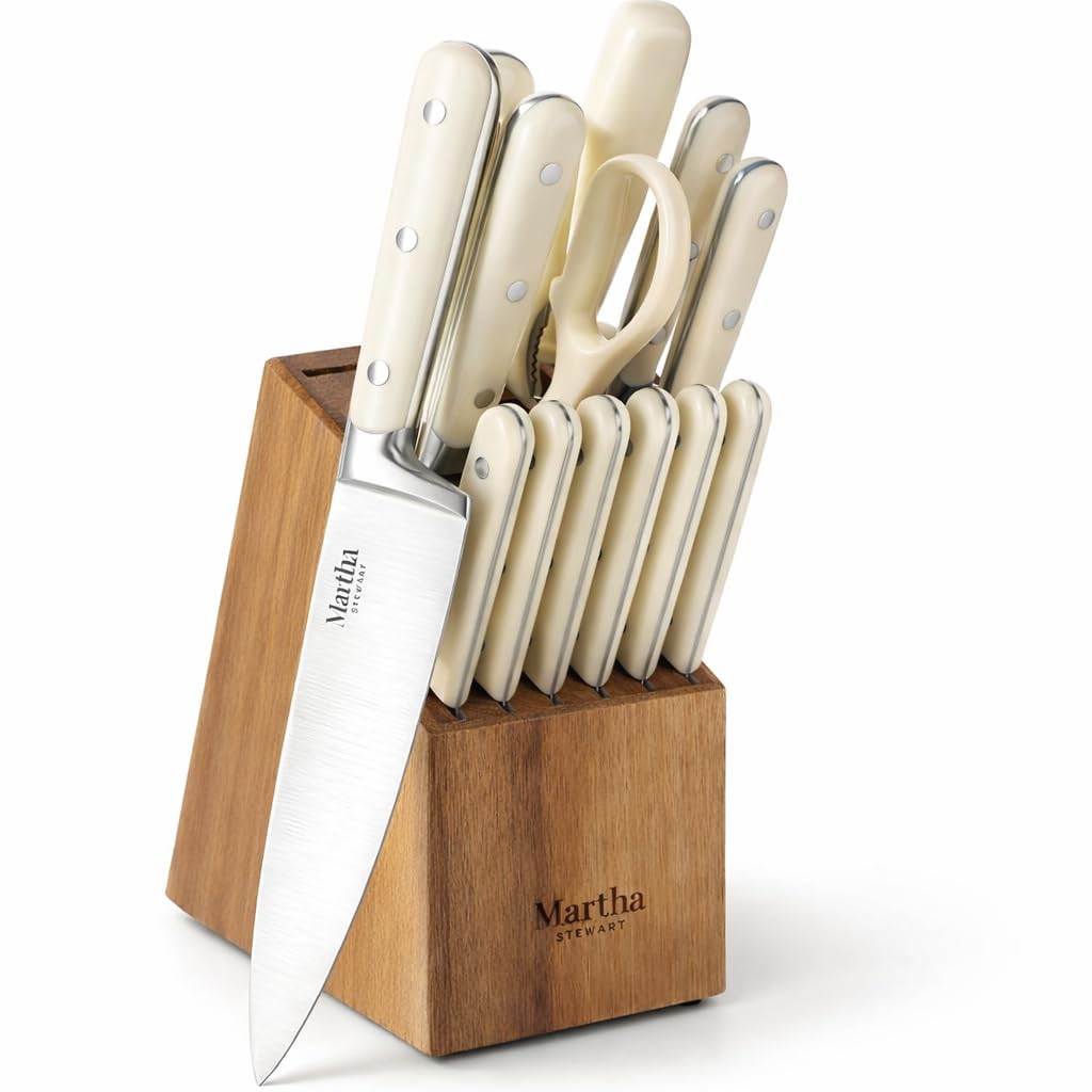 Martha Stewart face du coffret 14 pièces mostrando rangement et élégance