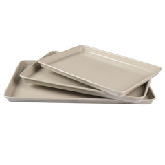 Martha Stewart plaques face avant taupe montrant formats et finition pratique