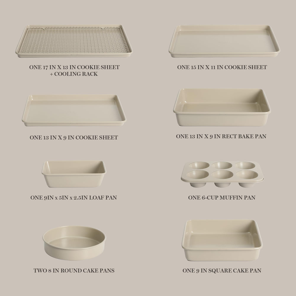 Martha Stewart assortiment de moules ronds et carré pour pâtisserie polyvalente