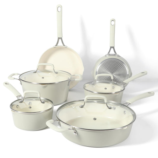 Martha Stewart vue de devant de l'ensemble 10 pièces pratique pour toutes recettes