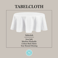 Martha Stewart présentation taille 70 pouces, montre l'échelle sur table ronde