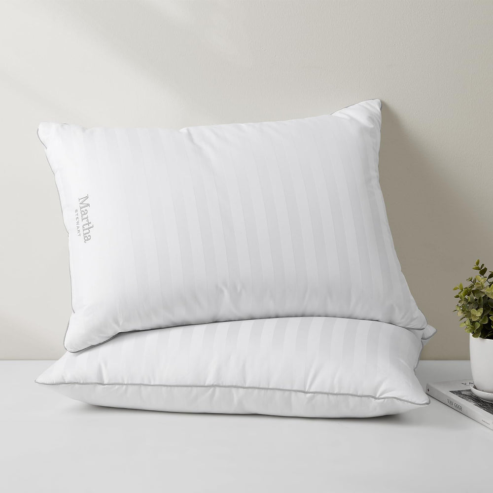 Martha Stewart oreiller utilisé sur lit maintien confortable nuit