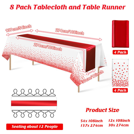 MASHAN chemin de table détail satin lisse ajoutant élégance