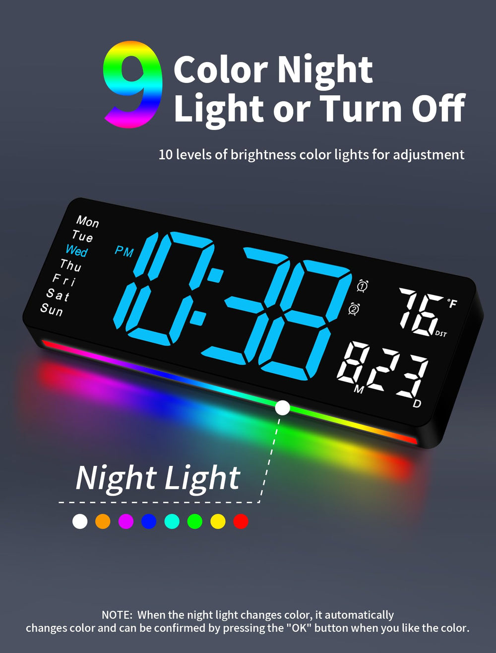 MASHI veilleuse RGB multicolore pour ambiance douce nocturne
