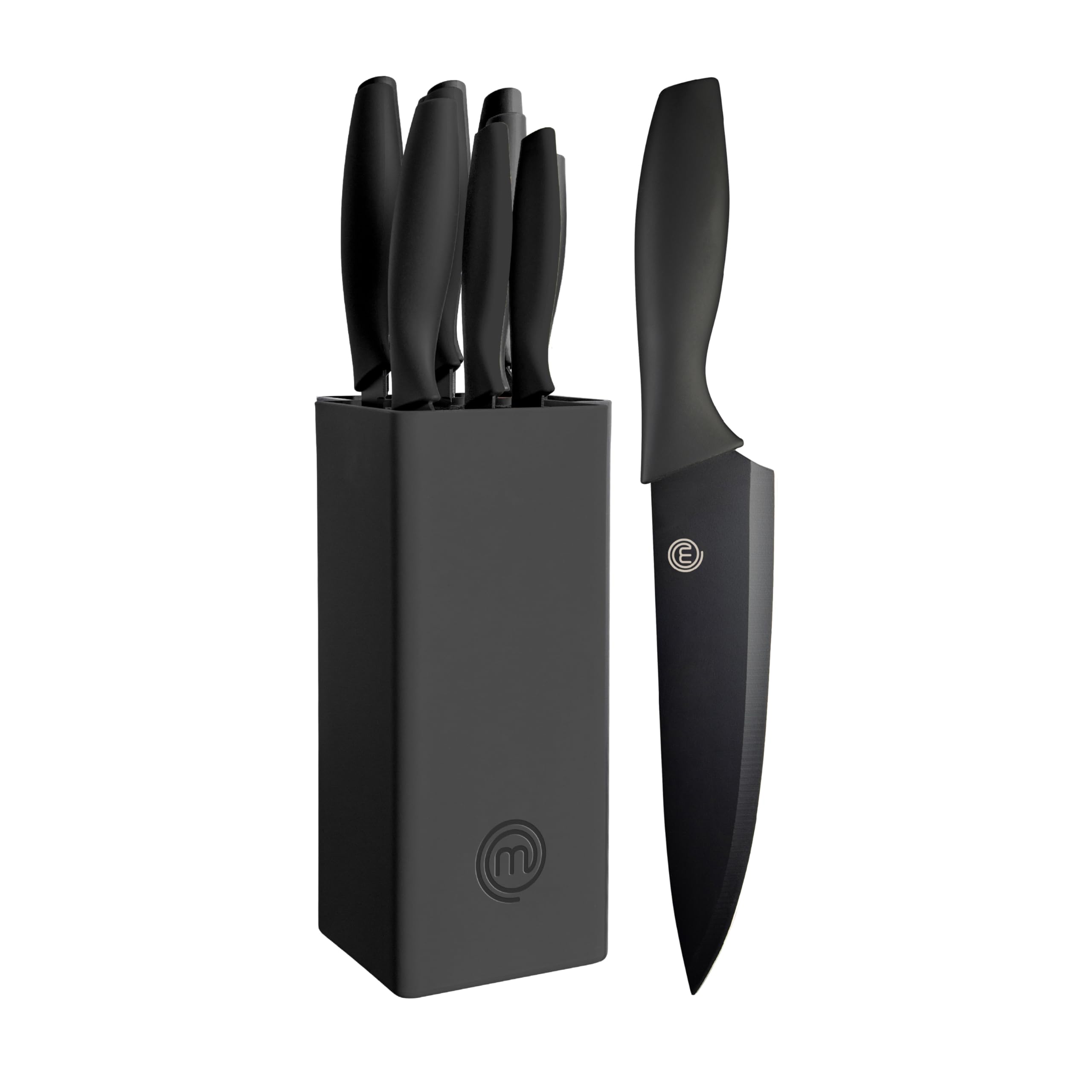 MasterChef face du coffret noir montrant l'ensemble et l'esthétique professionnelle