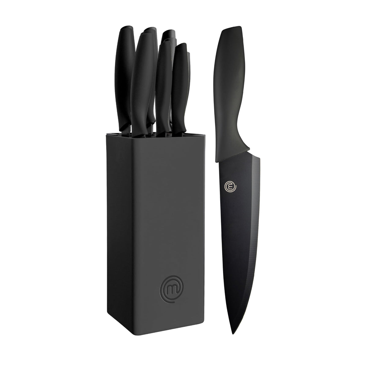 MasterChef face du coffret noir montrant l'ensemble et l'esthétique professionnelle