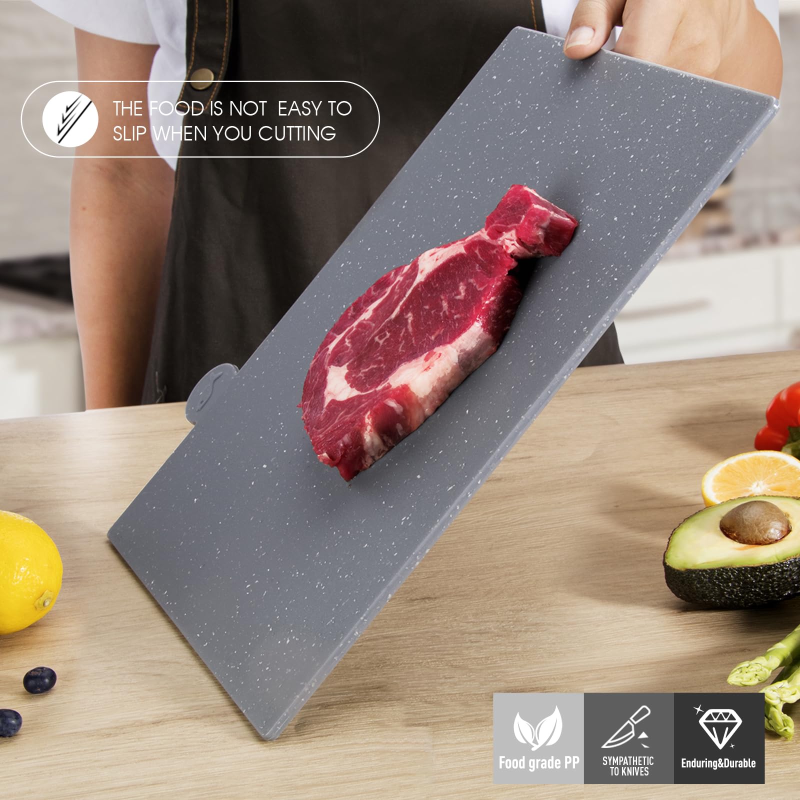 Masthome planche utilisée pour découper légumes, organisation efficace
