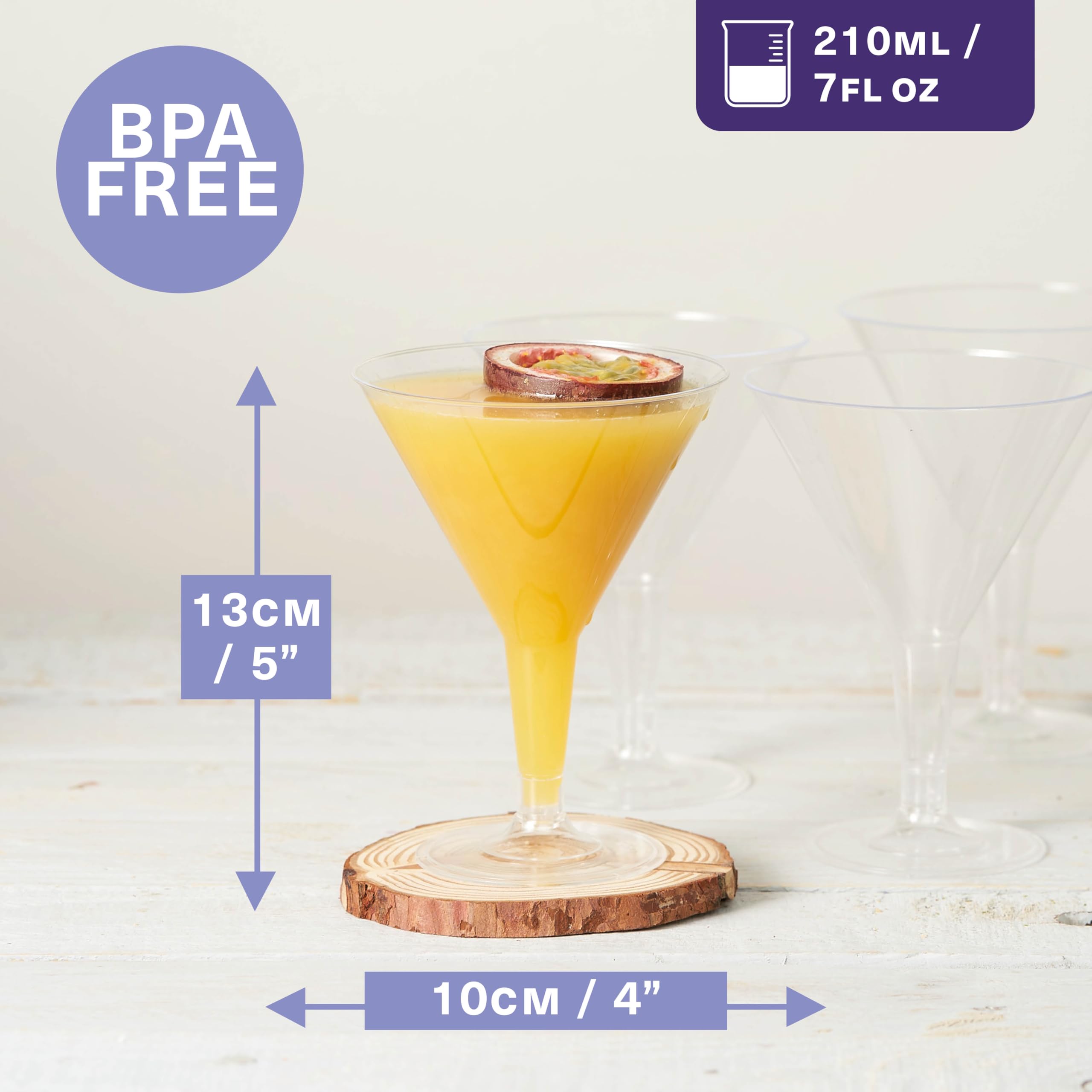 MATANA lot de 48 verres martini prêt pour grandes réceptions