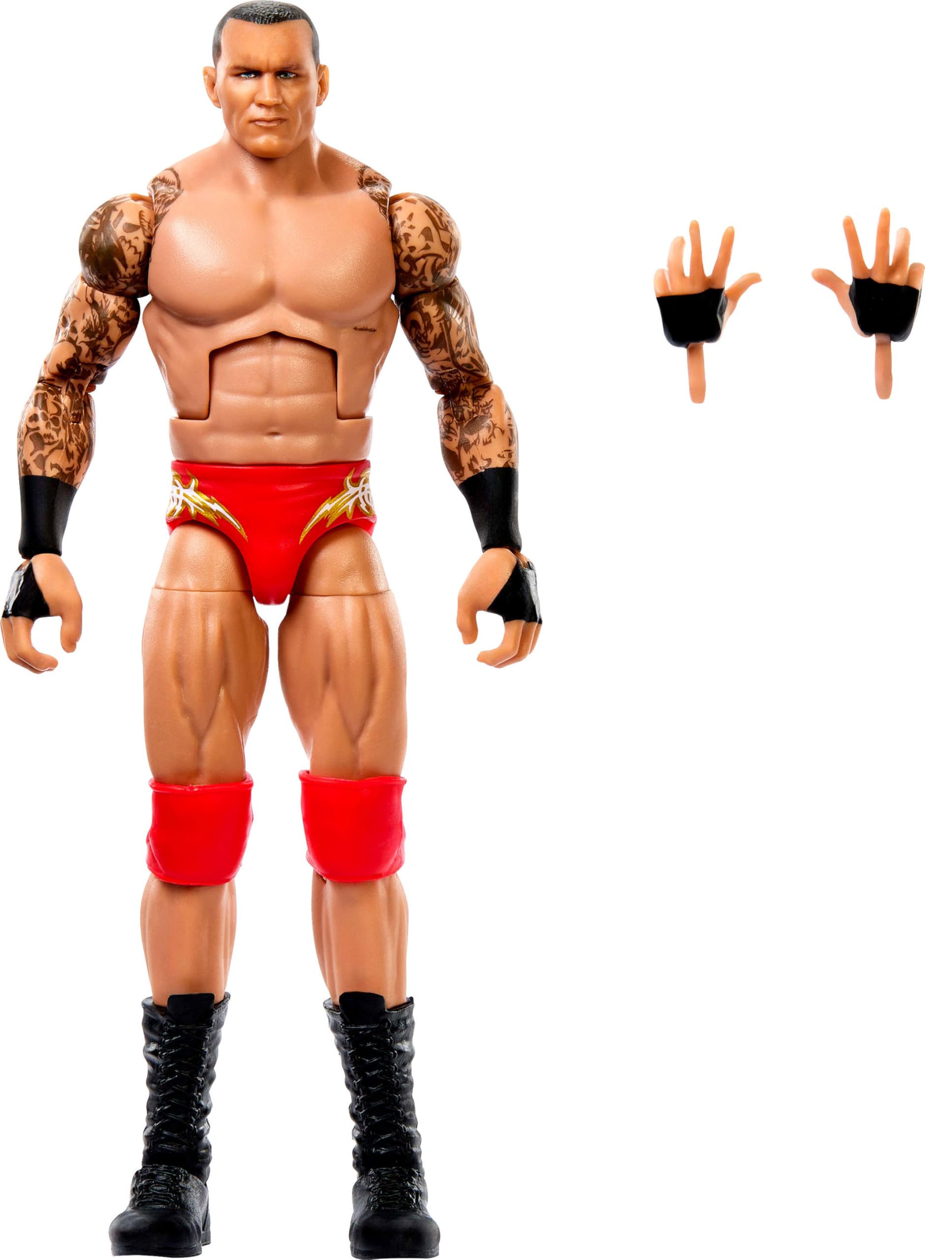 Mattel figurine Randy Orton vue frontale avec détails et pose dynamique
