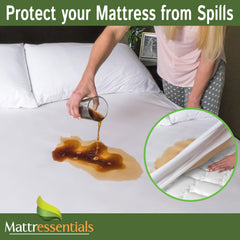 Mattressentials housse installée sur matelas illustre usage quotidien