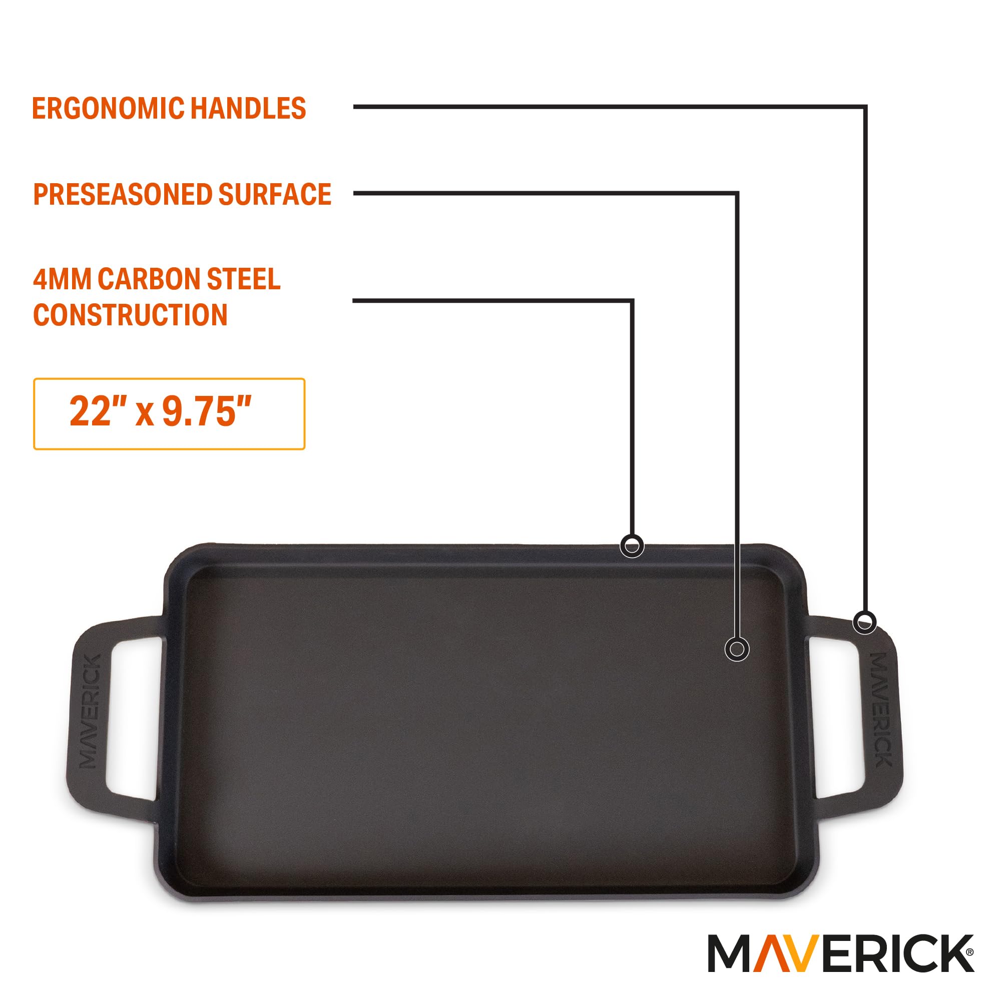 MAVERICK poignées intégrées ergonomiques assurant prise sûre et manutention facile