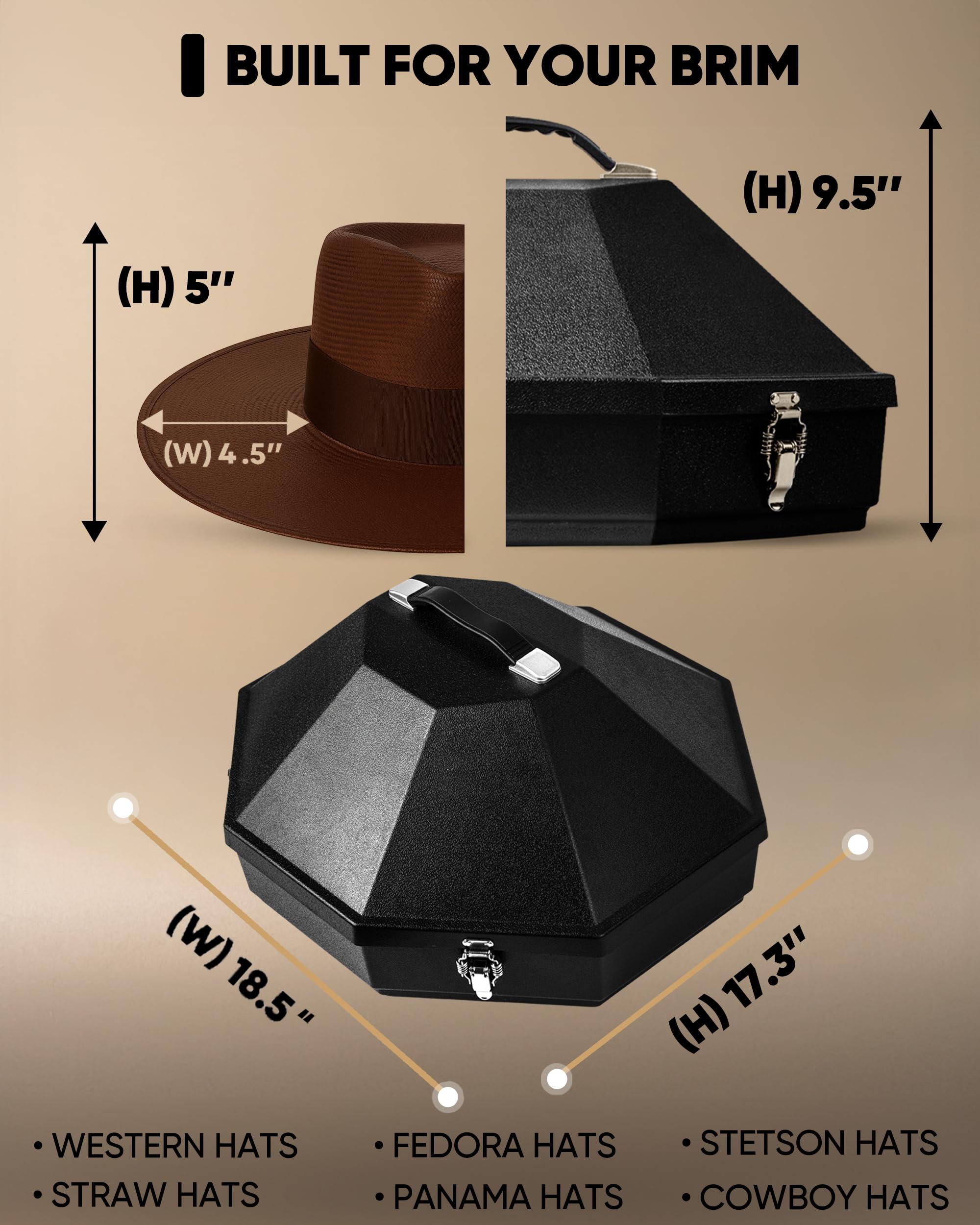 Mavericrest repose intérieur ajustable stabilise le chapeau