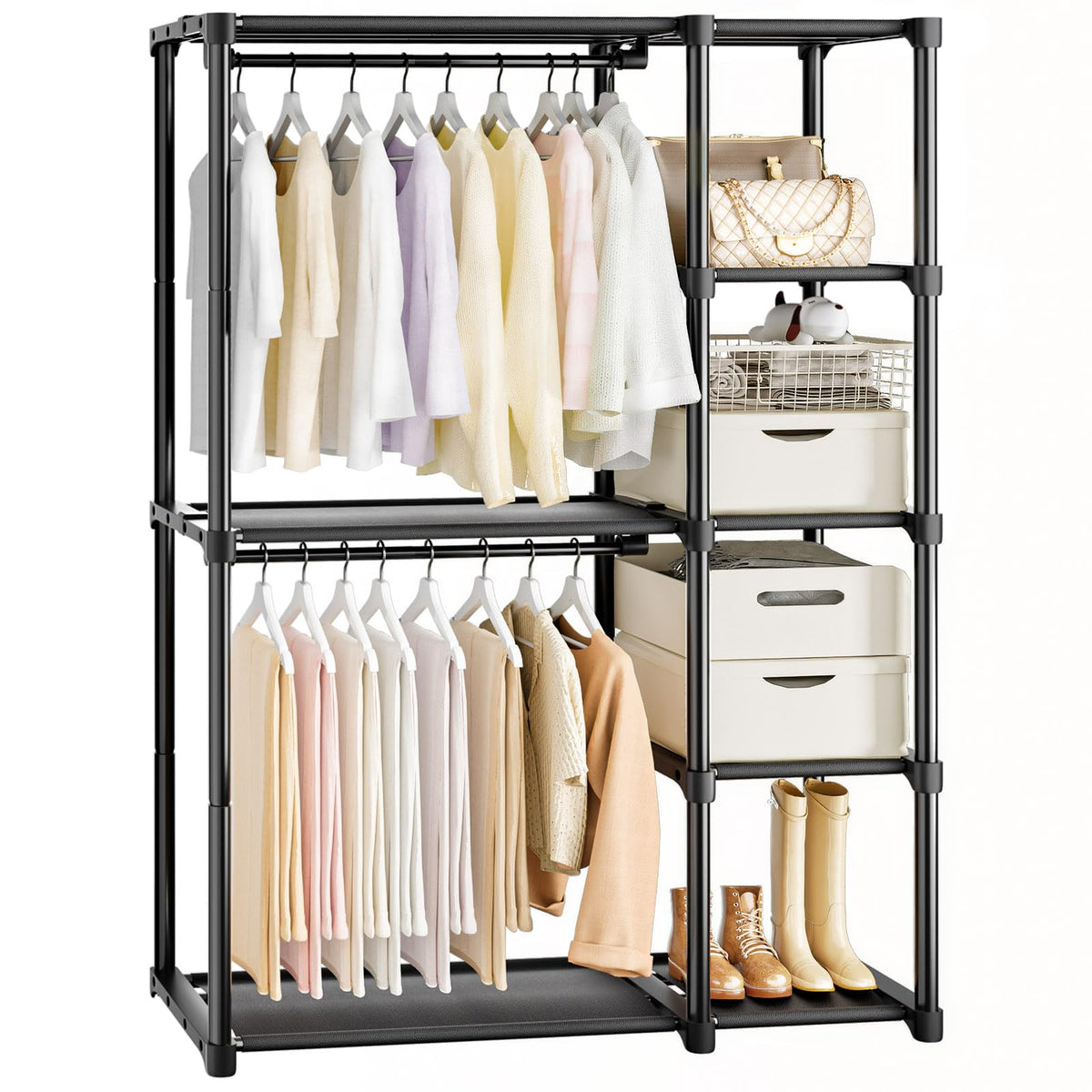 Mavivegue armoire vue frontale montrant rangement complet