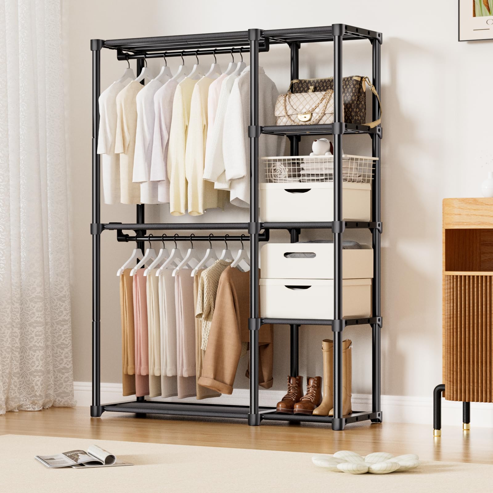 Mavivegue étagère en tissu respirant pour vêtements pliés