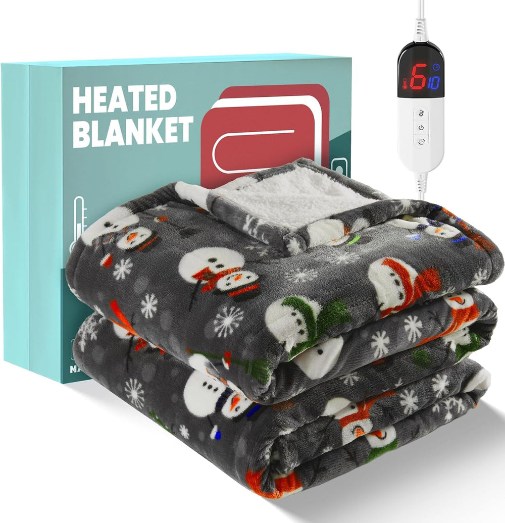 MAXEVE motif bonhomme de neige gris décoration festive