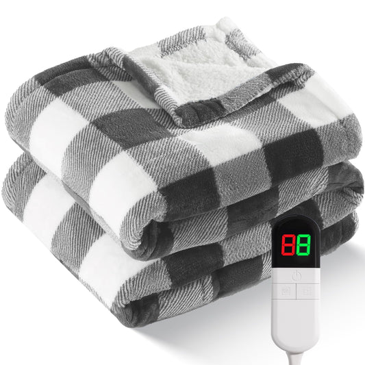 MAXEVE packaging du plaid chauffant montrant qualité et design festif