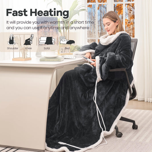 MAXEVE gros plan flanelle et Sherpa pour douceur et isolation thermique
