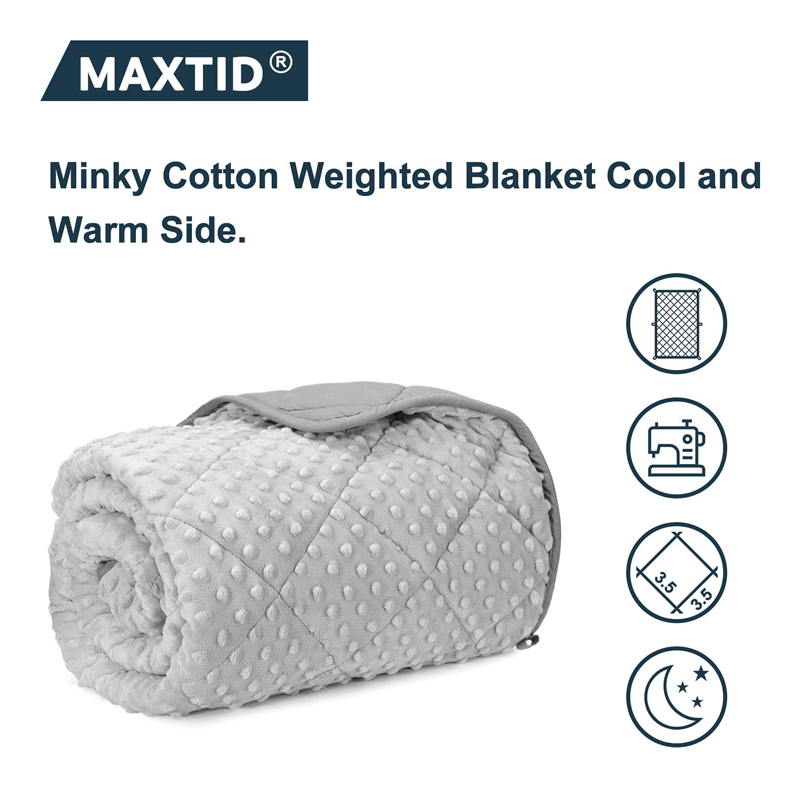 MAXTID face lisse en tissu doux montrant respirabilité et polyvalence