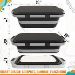 MAYALEAD LLC bac Prep plié pour rangement compact et transport facile