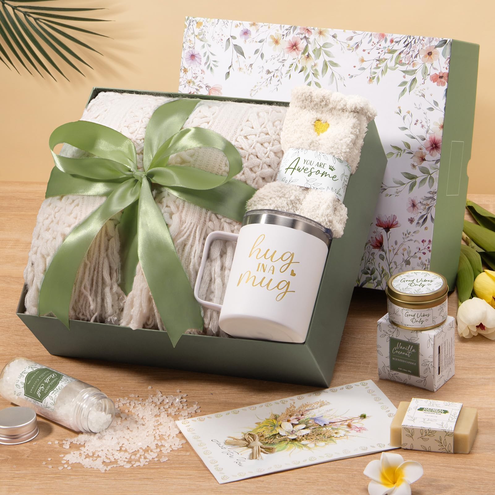 MAYICIVO bougie vanille-coco flamme douce pour relaxation sensorielle