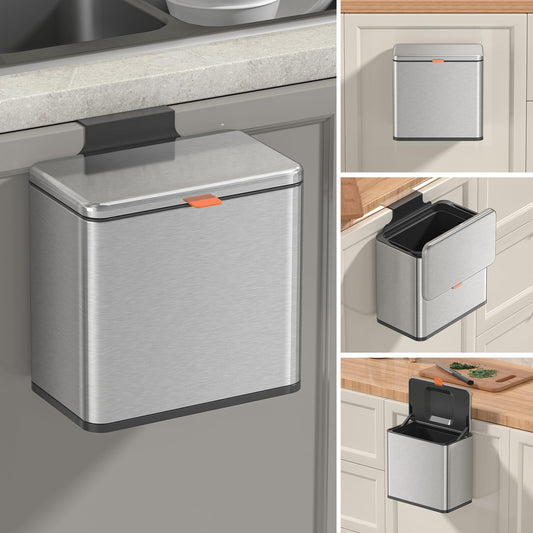 Mbillion vue de face de la poubelle compost compacte montrant l’esthétique durable