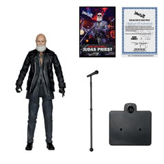 McFarlane Toys gros plan visage Rob Halford montrant réalisme sculptural