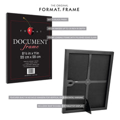 MCS cadre format chevalet snap-in en action pour afficher facilement sur table
